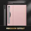 INFILAND Case for Samsung Galaxy Tab S10 FE Plus 5G, Ultra Slim Multi-Angle Stand Cover with S Pen Holder for Galaxy Tab S10 FE+ 13.1 Inch (SM-X620/SM-X626B) 2025 Tablet [Auto Wake/Sleep] (Pink)