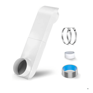 Periscope Dryer Vent Connector Kit, Upgraded 304 Stainless Steel Adjustable 9.5-14.5" Telescoping Dryer Vent Duct Fit all 4 in Outlet Tight Space Slim Flat Exhaust Duct Pipe Hose Replacement Vents