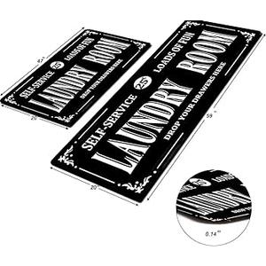 Laundry Room Floor Mat, 19.5" x 57"