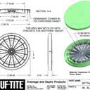 TUF-Tite 24" Heavy Duty Flat Riser Lid for TUF-Tite Risers or Corrugated Pipe Risers, Green