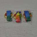 PATIKIL 2.7" Ping Pong Medals, 3 Pack Table Tennis Award Medals Gold Medal with Ribbon Multicolor for Games Sports Competitions