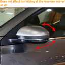 Moonlinks Compatible with Nissan Sentra 2020 2021 2022 2023 2024 Side Mirror Cover Replacement, Gray Left Driver Side Clip-on Mirror Cap for Sentra S/SR/SV/Sense/Advance/Exclusive