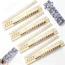 20 Inch Mahjong Rack with Magnetic Pushers Set of 4, Heavy-Duty Acrylic Mahjong Rack and Pusher Set with Carry Bag Tiles Holders American Mahjong Accessories (Beige)