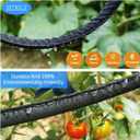 Secbulk 2025 Flat Soaker Hose 200 ft for Garden, 200' (50ft x 4) Linkable Drip Hose Diy Garden Irrigation System Saving 80% Water, Dual-layer Leak-free Design Water Hose with Holes