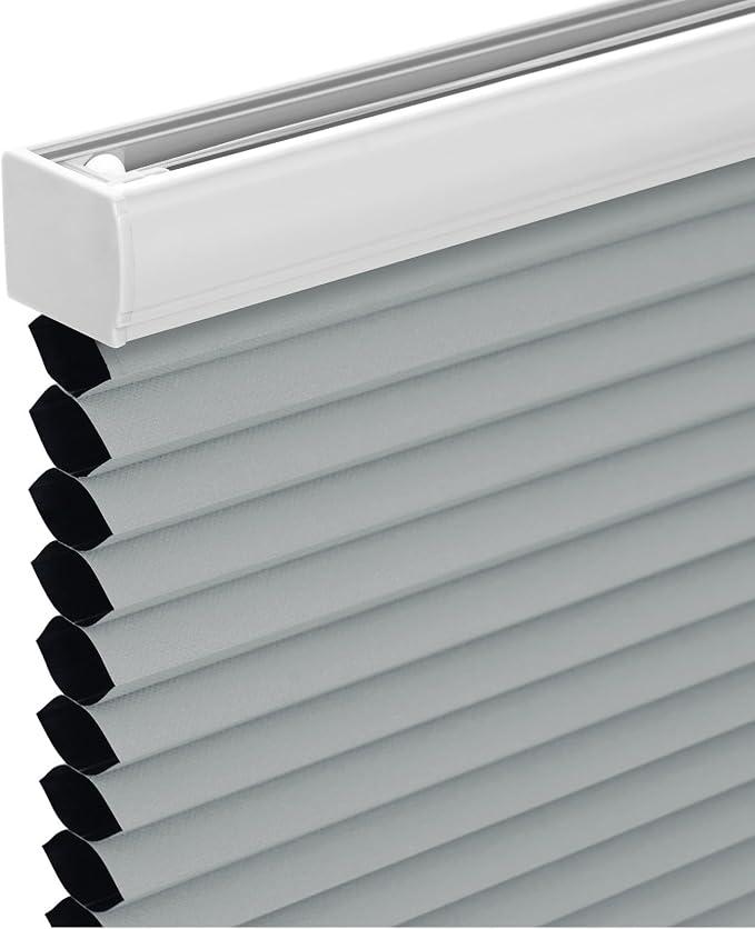 Changshade Cordless Cellular Shades,Light Filtering Honeycomb Shades for Windows,Pull Down Pleated Blinds,Easy to Install for Indoor Windows and French Doors,Beige,31" W x 72" H