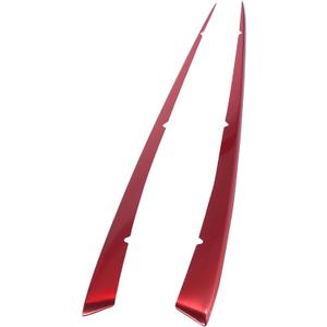 2pcs Front Center Hood Grille Grill Cover Trim for Toyota Camry SE XSE Models 2018-2021 Red Front Grille Cover Trim Protector Sticker Replacement
