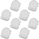 VNDUEEY White Magnetic Clips, 8 Pcs Strong Refrigerator Magnets Whiteboard Magnets, Magnet Clips Heavy Dudy, Metal Magnet Clip for Fridge, Classroom, Locker, Photo Displays, Memo Note