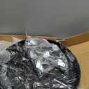 ARTLINE Round Plant Stand with Lockable Wheels, Heavy Duty for Indoor Outdoor, Large Rolling Dolly Planter Caddy on Casters to Carry Potted Flower Pot, Round Metal Tray NO Holes, Black (16", Black 2 Pack)