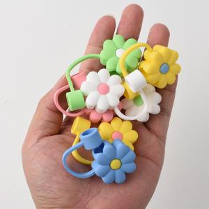 Straw Topper 12 Pack Flowers