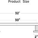 USHOWER Polished Chrome Bath Towel Bar, 30-Inch Towel Rack for Bathroom Wall-Mounted, Thicken SUS304 Stainless Steel Towel Rod (Total Length 32-Inch)