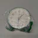 4.5" Antique Retro Analog Alarm Clock, Small Silent Bedside Desk Clock with Manual Light, Battery Operated, Snooze, for Living Room, Bedroom, Bedside(Green)