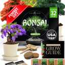 Bonsai Tree Kit Gifts for Men & Women - Grow 4 Bonsai Trees - Unique Gardening Crafts for Adults, DIY Hobbies for Plant Lovers & Gardeners - Unusual Christmas Gift Ideas for Mom & Dad