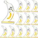 12 Pcs Acrylic Awards Trophies Employee Appreciation Gifts Bulk Cute Funny Banana Trophy Thank You Award Trophy Team Gifts for Employees Adults Favors Office Decorations