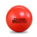 THERABAND Exercise Ball, Professional Series Stability Ball with 55 cm Diameter for Athletes 5'1" to 5'6" Tall, Slow Deflate Fitness Ball for Improved Posture, Balance, Yoga, Pilates, Core, Red