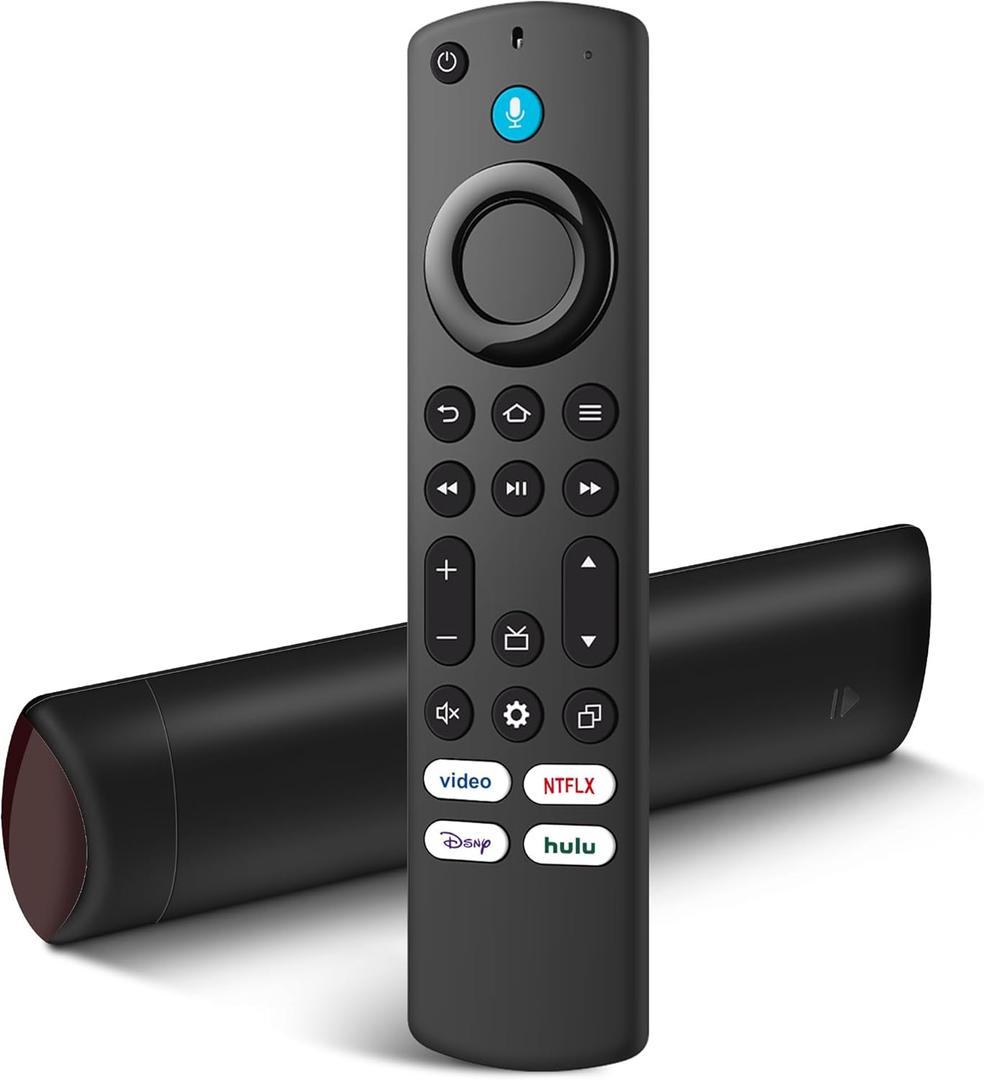 Replacement Remote Control Compatible with All Fire Omni Series for Insignia, Pioneer, Hisense,TCL Smart TV 3rd Gen, Cube, TVs Stick(2nd/3rd Gen/4K/Lite/4K Max) with Voice
