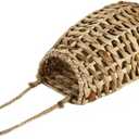 Woven Water Hyacinth Hanging Basket Door Hanging Basket Wall for Home Garden Farmhouse (Water Hyacinth)