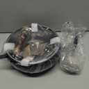 Carbon Steel Wok Pan, 9.5" Woks & Stir-Fry Pans with Glass Lid Cookwares, Nonstick Wok Flat Bottom Small Handmade Chinese Wok For for All Stoves