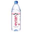 Evian Natural Spring Water, 1 L bottles, 6 pack (EXP 11/22/27)
