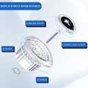 2 x Shower Handle. Compatible with Moen 100710 Series Thermostatic Single Bathtub and Shower Replacement Handle Kit. White and Black knob Inserts, 1-Piece Pack