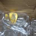 24 Pcs Clear Plastic Honey Bottles Plastic Skep Style Jar Honey Squeeze Bottle Empty Refillable Honey Dispenser with Flip Top Lids Leak Proof Honey Containers Holders for Storing and Dispensing (12oz)