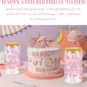 13Th Glass Cup Birthday Gifts For Girls,13 Year Old Girl Gifts,13th Birthday Gift Ideas, Best Presents For 13 Year Old Teen Girls