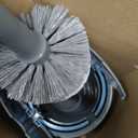 MR.SIGA Toilet Bowl Brush and Holder, Premium Quality, with Solid Handle and Durable Bristles for Bathroom Cleaning, Gray, 1 Pack (One Size)