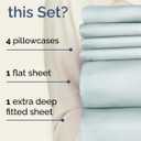 Extra Deep King Sheet Set - 6 Piece Breathable and Cooling Sheets - Hotel Luxury Bedding for Women, Men, Kids & Teens - Easy & Secure Fit - Soft, Wrinkle Free and Comfy - Extra Deep Pockets - Ice Blue