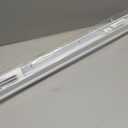 32 Inch White Adjustable Double Bubble Under Door Seal for Exterior Doors, 32 inch Door Sweep with Drip Edge & Drainage Channel Avodah Hardware