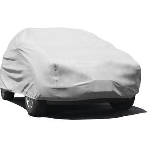 Budge Lite SUV Car Cover, Single-Layer Breathable Indoor Dust Proof Protection, Lightweight Non-Abrasive Fabric, Fits SUVs up to 210" L x 68" W x 60" H, Gray