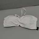 Tempt Me Women Twist Bandeau Bikini Top Strapless Swimsuit Top Only (White, Size M)