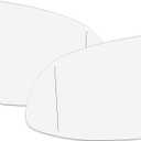 X AUTOHAUX Pair Car Left Right Side Rearview Mirror Glass Heated with Backing Plate 51168291219 51168291220 for BMW X5 2014-2018