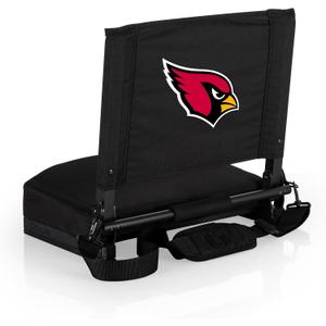 Picnic TIME NFL Unisex-Adult NFL Gridiron Stadium Seat, Lightweight, Portable Folding Chair for Bleachers and Benches (18 x 14 x 17.75, Black)