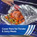 Reynolds Wrap Heavy Duty Aluminum Foil Roll, Thick Heavy Duty Foil for Added Strength and Durability, Secure Easy Open and Close Tab, 12 Inches Wide, 130 Sq. Ft.