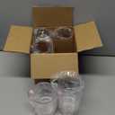 Plastic Drinking Glasses Set of 8, 14oz Rocks & 20oz Water Cups, Unbreakable Plastic Glasses Drinkware, Clear Kitchen Tumblers for Home & Outdoors, Reusable , BPA-Free, Top-Rack Dishwasher Safe