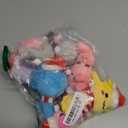 Poen 8 Pcs Christmas Axolotl Ornaments Plush Toys 4 Inch Mini Kawaii Axolotl Stuffed Animal with Santa Hat and Scarf Cute Stuffed Samaritans Keychain Bulk for Christmas Ornaments Hanging Decorations