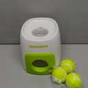 Automatic Interactive Tennis Machine Dog Feeder Ball Launcher Dog Toy Ball Thrower Enrichment Toys for Dogs. Interactive Puppy for Small and Medium Size Dogs, 3 Balls Included (2 inch)