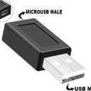 3 Pack USB 2.0 A Male to USB Micro Female Adapter Converter