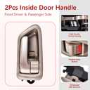 FAERSI 2Pcs Interior Door Handles, Front Rear Driver & Passenger Side Replacements for 1997 1998 1999 2000 2001 Toyota Camry, Replaces# 69206-AA010-E0, 69205-AA010-E0, Beige/Tan
