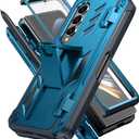 for Samsung Galaxy Z-Fold-4 Case: Military Grade Hinge Protection S-Pen Holder Heavy Duty Shockproof 360 Full-Body Protective Phone Cover with Kickstand for Galaxy ZFold 4 5G 2022 (Blue) (Blue)