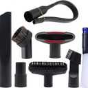 Alrens 1 1/4" Shop Vacuum Cleaner Attachments Brushes for Vac Accessories 1/4 inch 1 3/8 inch, Set of 8