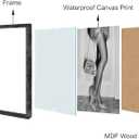 2 x Luxury Lady Posters Canvas Art Wall Decor Trendy Black And White Wall Art Retro Girl Room Prints Beautiful Chic Woman Picture For Bedroom Office Bathroom Wall Decor 8"  10" With Framed