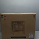 RealSmart Electric Fireplace Heater, Freestanding Stove Heater with 3D Realistic Flame Effect, Fireplace Stove Overheat Safety Protection for Indoor Use Bedroom,750W 1500W Retro Brown