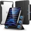 ESR for iPad Pro 11 Inch Case (2022/2021/2020/2018, 4th/3rd/2nd/1st Generation) with Pencil Holder, Removable Magnetic Cover, Vertical Stand, Rebound 360 Series, Black