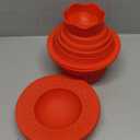 Giant Cupcake Molds, Dishwasher Safe Big Top Silicone Cupcake Molds, Non-Stick Jumbo Cup cake Bake sets for Easy Cake Decorating and DIY Bake tools(3 pack) (Red)