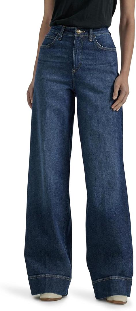 Lee Women's Legendary High Rise Trouser Jean (Blue)