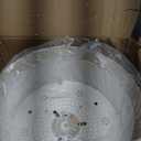 16" Modern LED Dimmable Flush Mount Ceiling Light with Color Temperature Adjustment, Fabric & Rattan Double Drum Shade Boho Ceiling Light Fixture for Bedroom Living Dining Room, Yellow