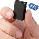 Digital Voice Recorder with 64GB Memory, USB Charging, Voice Activated Recorder, Mini Small Square Voice Recorder Voice Recorder, Meetings, Lectures and Interviews1 * 0.8 * 0.2