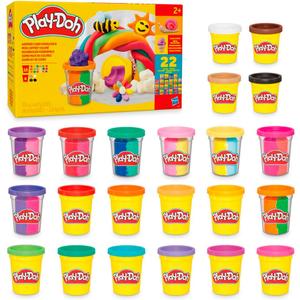 Play-Doh 22 Pack Ultimate Color Variety, Bulk Assorted Colors, 2 & 4 Ounce Modeling Compound Cans, Kids Arts & Crafts, Preschool Toys for 2 Year Old Girls & Boys & Up 