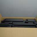 Clear Acrylic Dog Playpen with Door, Puppy Playpen for Indoor Use with Heavy Duty Door Lock, Easy Assemble Pet Pen Fence for Small Dogs and Puppies (Black, 24 In-H, 10 Panel)