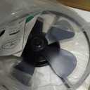 COCOSTAR Smart Bladeless Ceiling Fan with Lights - 16in Low Profile Flush Mount for Bedroom, Black, Remote Control, Ultra Quiet, Easy Install Kit Included